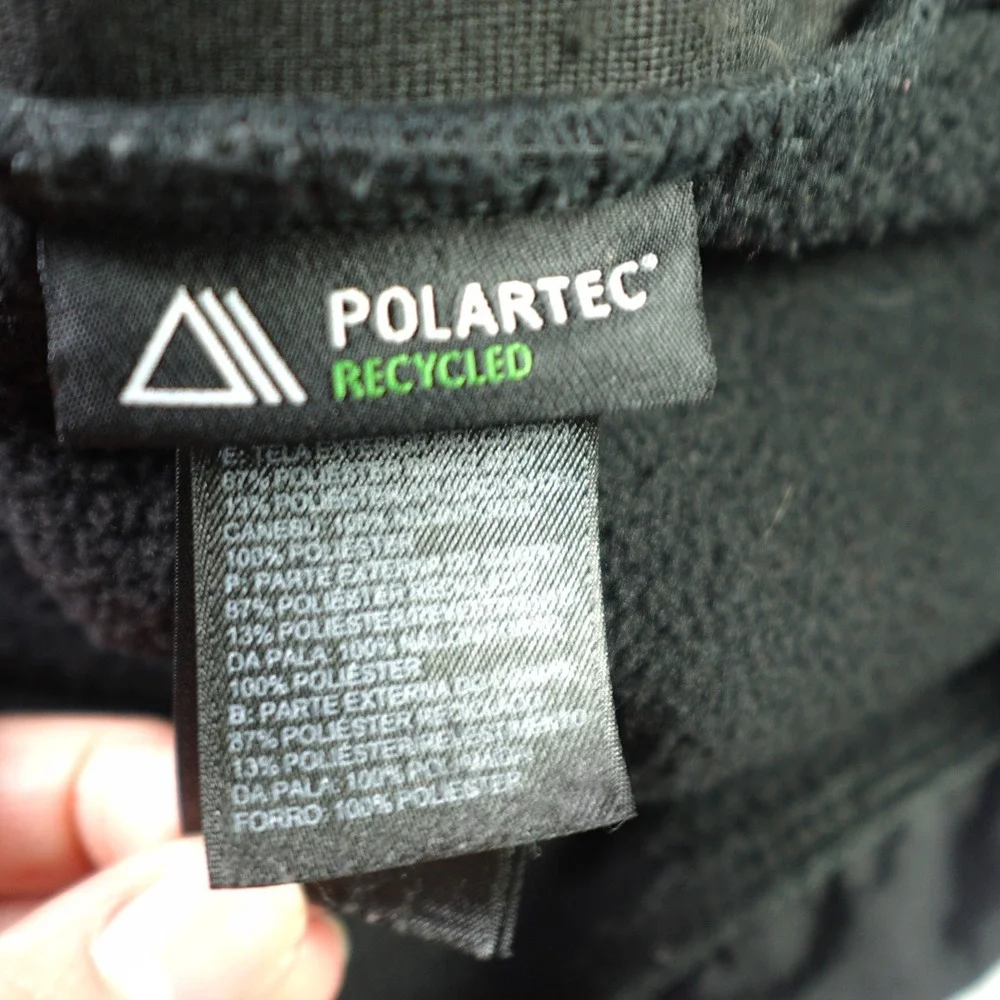The North‎ Face Jacket Mens XL Black Polartec Denali Fleece Full Zip T201 Hiking